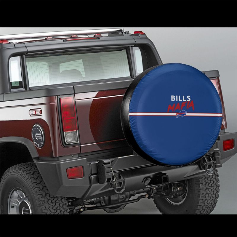 Buffalo Bills 2 Car tire protective cover waterproof and dustproof tire cover
