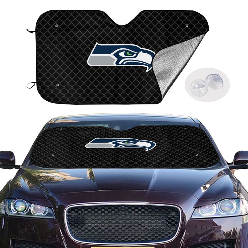 Seattle Seahawks Print Car windshield sunshades is suitable front Car windshield sunshades