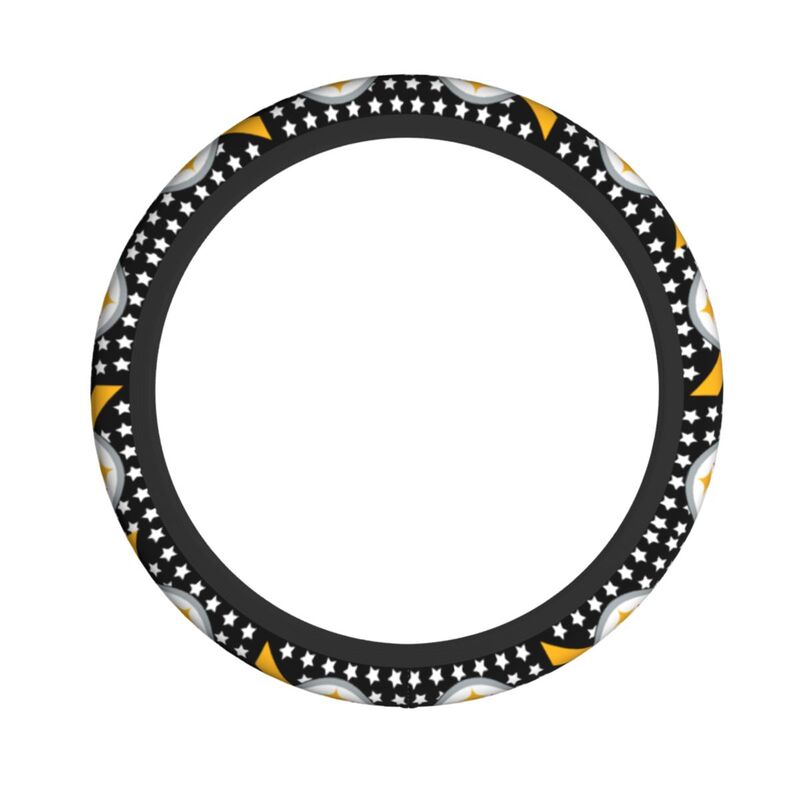 Pittsburgh Steelers Printed breathable elastic steering wheel protective cover