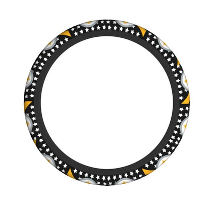 Pittsburgh Steelers Printed breathable elastic steering wheel protective cover