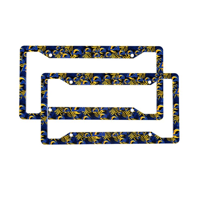Los Angeles Rams Print Car license plate frame four hole license plate holder (one pair)