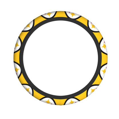 Pittsburgh Steelers 4 Printed breathable anti slip cover elastic steering wheel cover