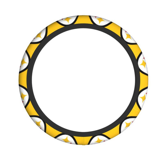 Pittsburgh Steelers 4 Printed breathable anti slip cover elastic steering wheel cover