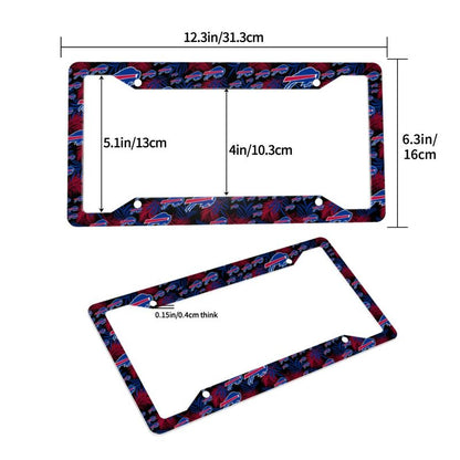 Buffalo Bills Print Car license plate frame four hole license plate holder (one pair)