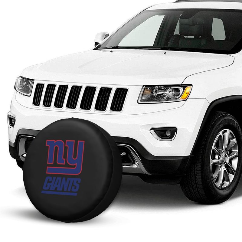 New York Giants 2 Car tire protective cover waterproof and dustproof tire cover