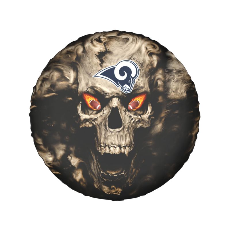 Los Angeles Rams print Skull print car tire cover tire dust cover