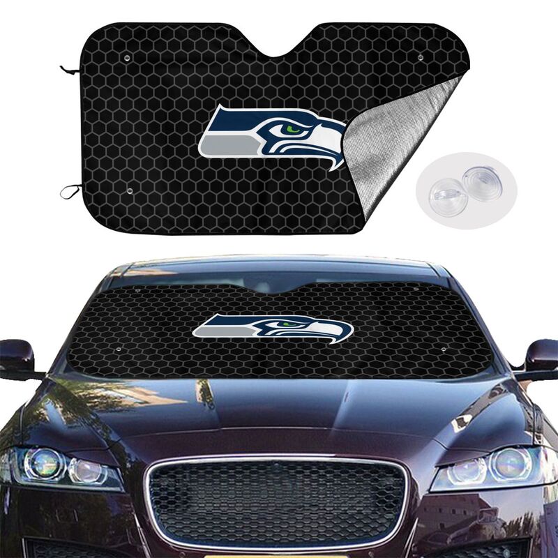 Seattle Seahawks Printed is suitable front Car windshield sunshades Car windshield sunshades