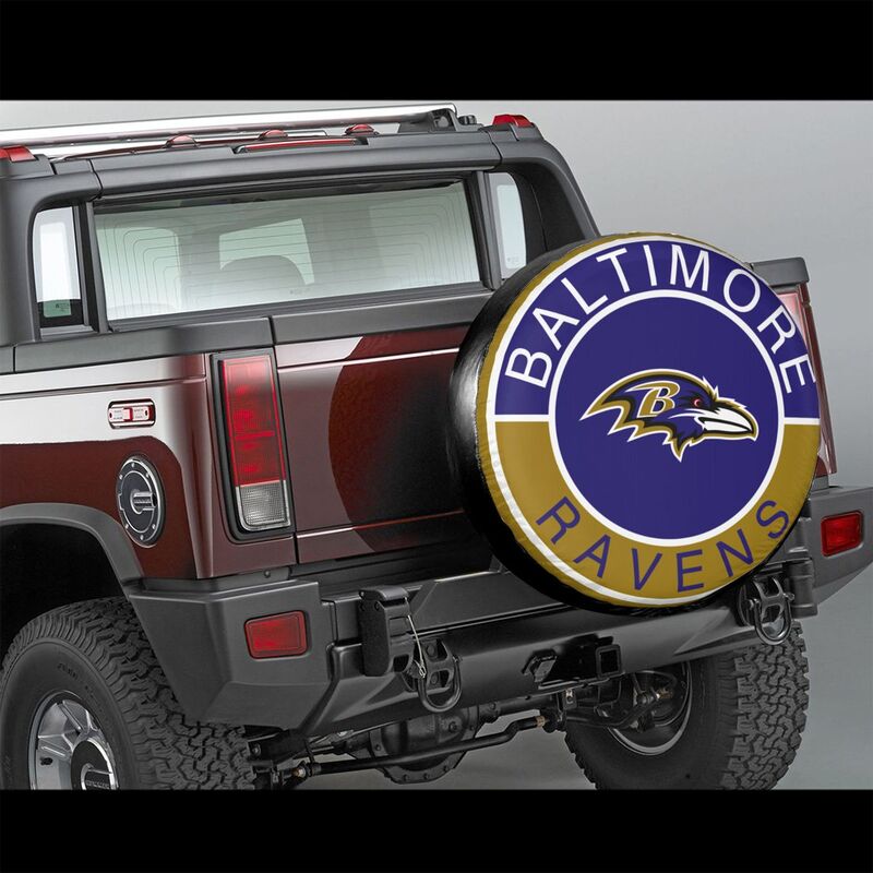 Baltimore Ravens Printed tire protection cover car spare tire dust protection covers