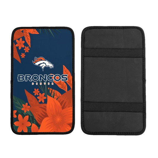Denver Broncos Car armrest box protective cover car center console armrest pad