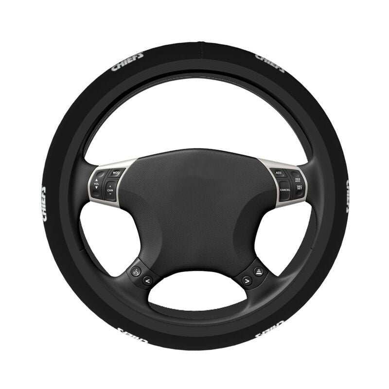 Kansas City Chiefs Printed car protective cover elastic steering wheel cover