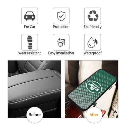 New York Jets Car handrail box cushion Personalized printed car armrest cover
