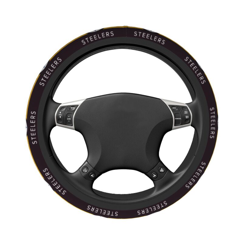 Pittsburgh Steelers 3 Printed breathable elastic steering wheel anti slip cover