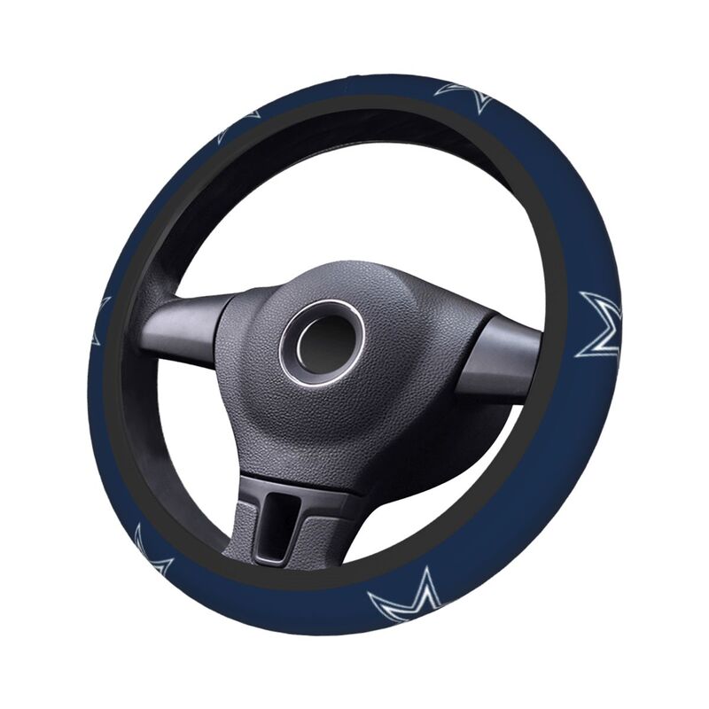 Dallas Cowboys 4 Printed elastic steering wheel cover anti slip breathable