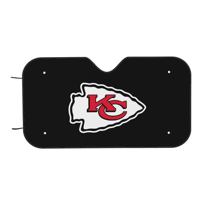 Kansas City Chiefs Print Car windshield sunshades is suitable for front Car windshield sunshades