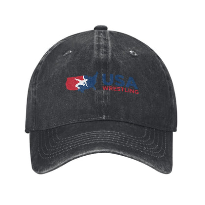 USA Wrestling Printed unisex baseball cap adjustable cap outdoor sun hats trucker hat