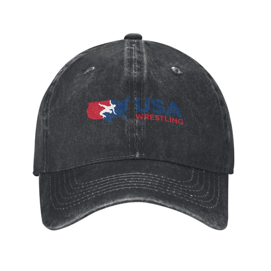 USA Wrestling Printed unisex baseball cap adjustable cap outdoor sun hats trucker hat