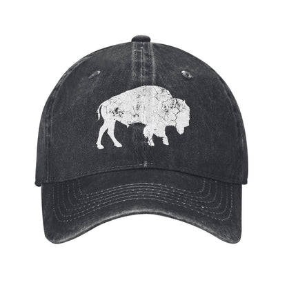 Buffalo Vintage Bison Printed unisex baseball cap outdoor hats adjustable cap trucker gift hat