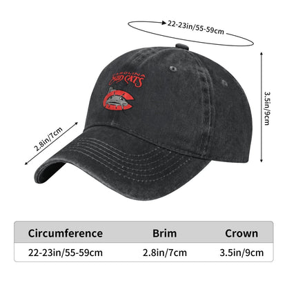 Carolina Mudcats Printed unisex baseball cap adjustable cap outdoor sun hats trucker hat