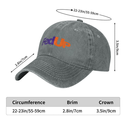 Fed Up Printed unisex baseball cap adjustable cap outdoor sun hats trucker hat
