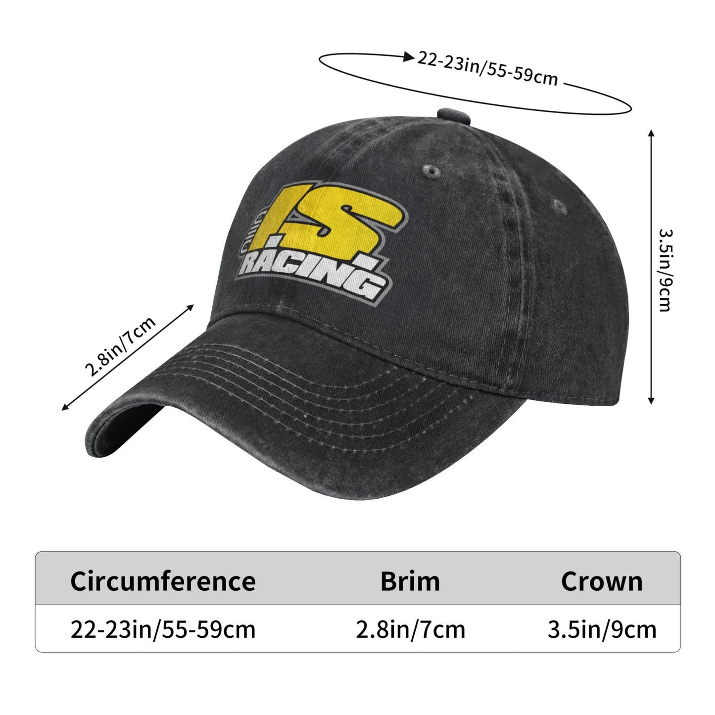 I.S.Racing Prints Printed unisex baseball cap adjustable cap outdoor sun hats trucker hat