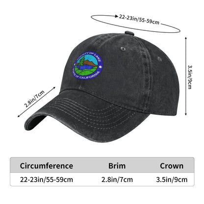 Seal Of Lake County, California Printed unisex baseball cap adjustable cap outdoor sun hats trucker hat