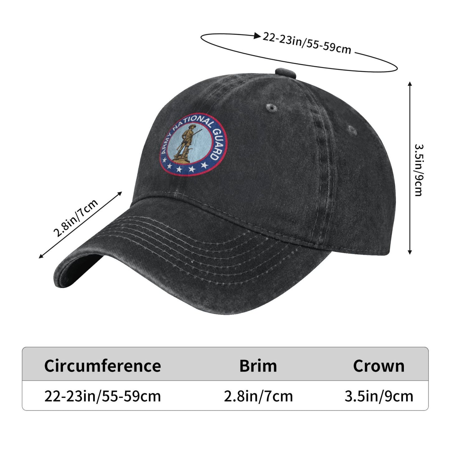 Seal Of The United States Army National Guard Printing unisex baseball cap adjustable cap veteran gift