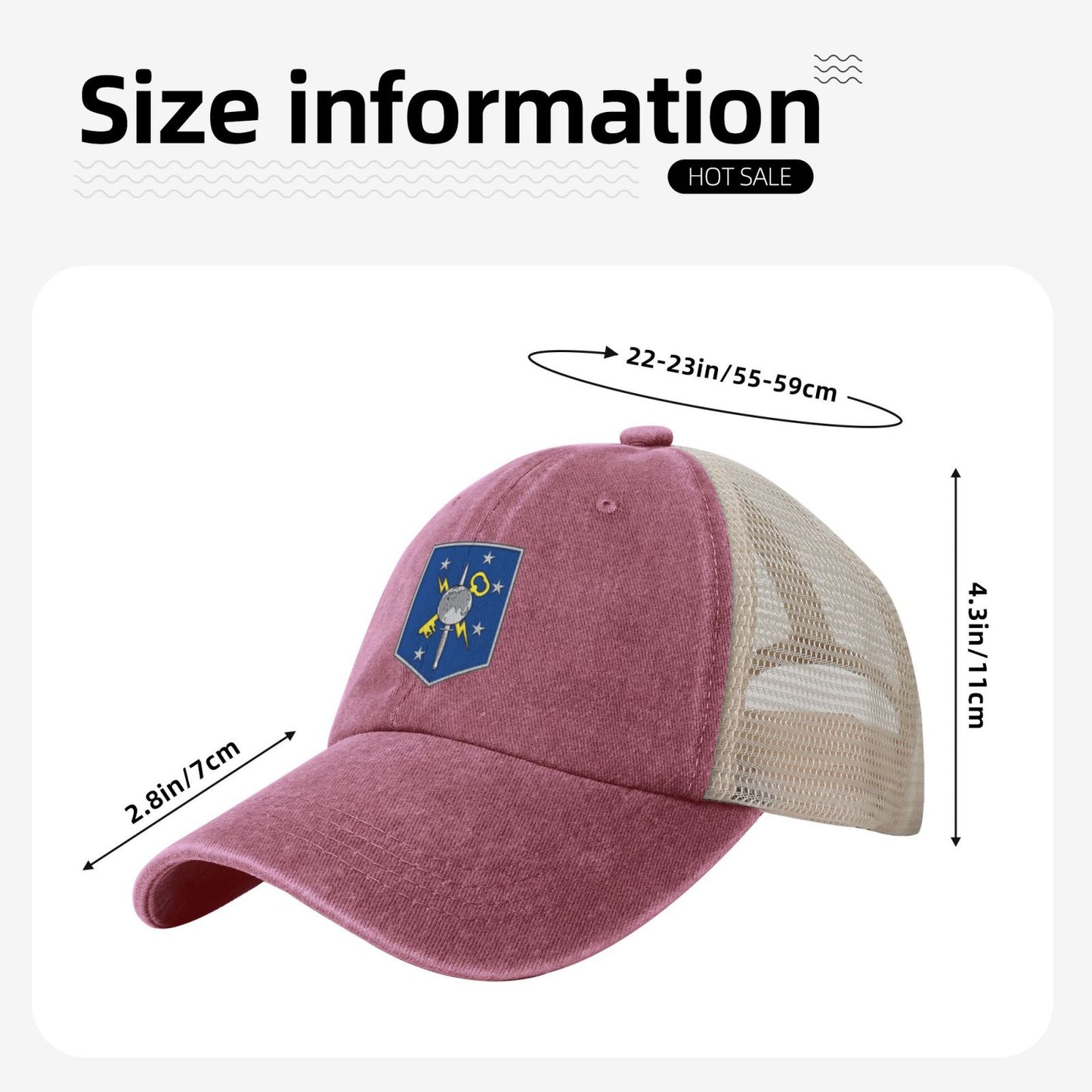 MCS Operations Intelligence Battalion Printed unisex baseball cap adjustable grid baseball cap veteran gift