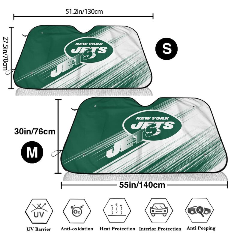 New York Jets Print car windshield sunshade panel car windshield sunshade cover multiple sizes