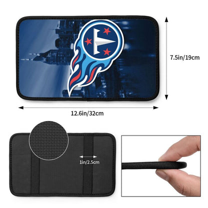 Car armrest box pad Tennessee Titans8 Printed central armrest box pad anti slip pad