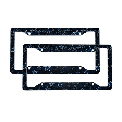 Dallas Cowboys Print Car license plate frame four hole license plate holder (one pair)