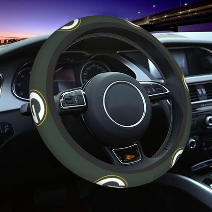 Green Bay Packers 5 Printed breathable elastic steering wheel cover anti slip cover