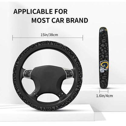 Los Angeles Rams 1 Printed elastic steering wheel cover car steering wheel protective cover