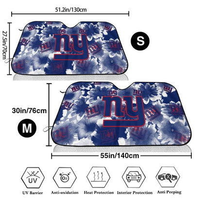 New York Giants Printed multi size car front windshield sunshade car windshield sunshade