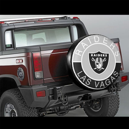 Las Vegas Raiders Printed tire protection cover car spare tire dust protection covers