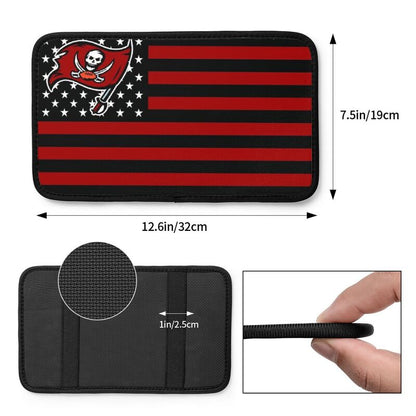 Car armrest box pad Tampa Bay Buccaneers 3 Printed center armrest box pad protective pad