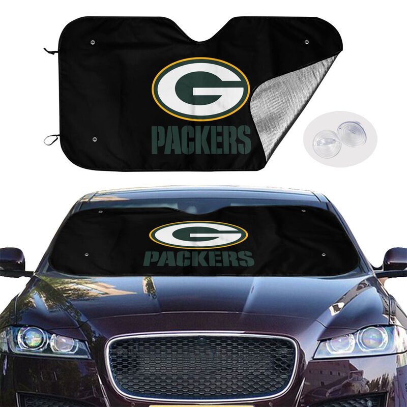 Green Bay Packers 3 Printing suitable for front Car windshield sunshades Car windshield sunshades