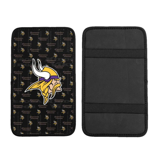 Minnesota Vikings printed Car handrail cushion Personalized car armrest cover