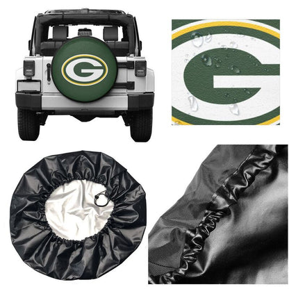 Green Bay Packers 2 Tyre protective cover car dustproof sunscreen tyre protective cover