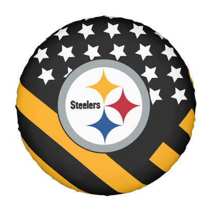 Pittsburgh Steelers 4 car dustproof sunscreen tyre protective cover Tyre protective cover