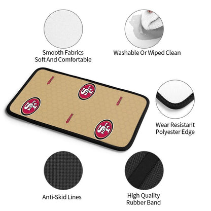 Car armrest box pad San Francisco 49ers 2 Printed center armrest box pad protective pad