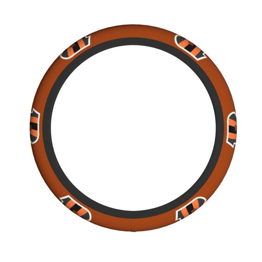 Cincinnati Bengals 1 Printed breathable elastic steering wheel anti slip cover