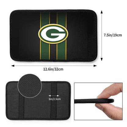 Car armrest box pad Green Bay Packers 6 Printed central armrest box pad protective pad