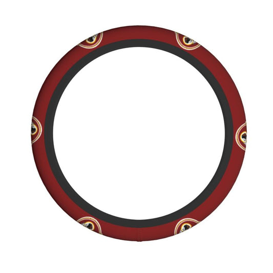 Washington Commanders Printed elastic steering wheel cover anti slip breathable