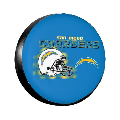 San Diego Chargers Print car tire protection cover car spare tire dust protection covers