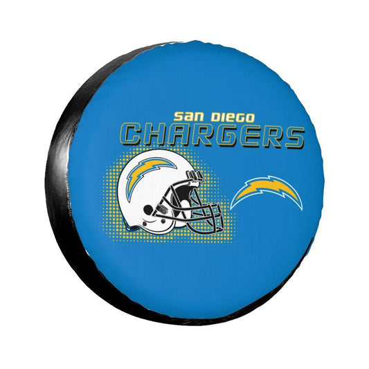 San Diego Chargers Print car tire protection cover car spare tire dust protection covers