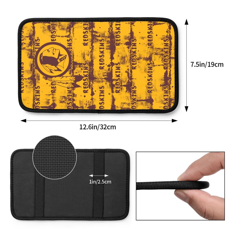 Washington Redskins print Car armrest box protective cover car center console armrest pad