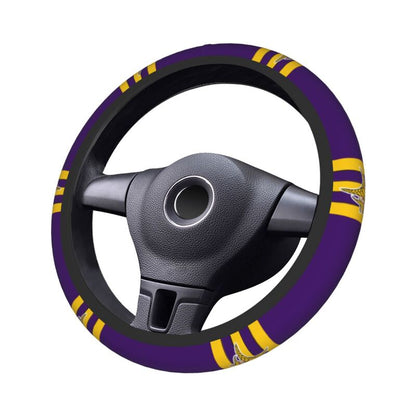 Minnesota Vikings Printed breathable elastic steering wheel cover anti slip cover