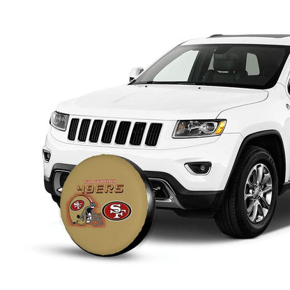San Francisco 49ers Print car tire protection cover car spare tire dust protection covers
