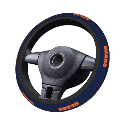 Chicago Bears 3 Printed elastic steering wheel cover anti slip breathable