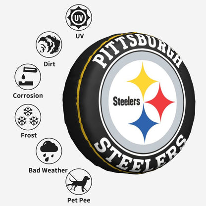 Pittsburgh Steelers 2 Printing car tire covers waterproof and dustproof protective covers